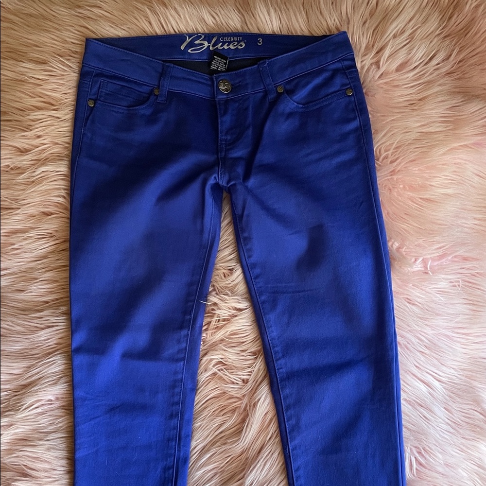 Bright Vibrant Blue Skinny Jeans